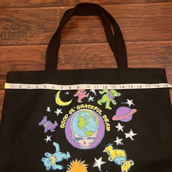 Grateful Dead Black Dancing Bears Graphic Tote - Picture 4 of 11